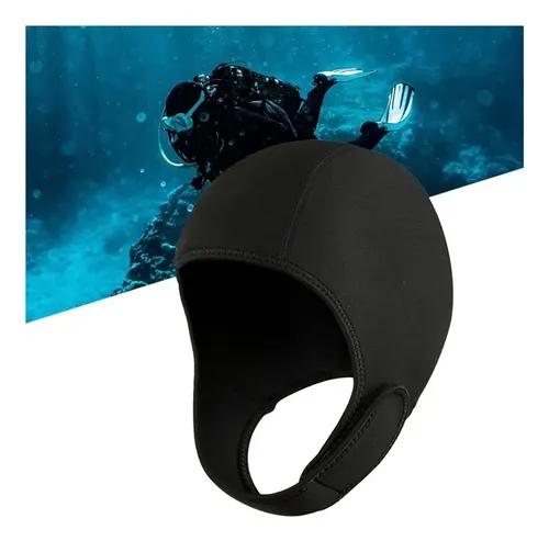 Neoprene Para Natação Con Escudo De Buceo Preto
