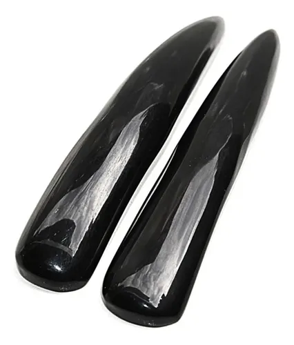 Tabla Gua Sha De Cuerno De Búfalo Negro Para Relajación Spa