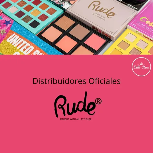 Combo Paleta De Rubores Contorno + Iluminador Rude Cosmetics