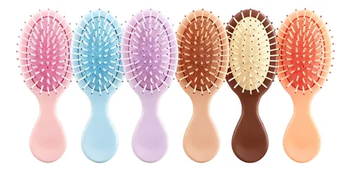 12 Mini Peines Portátiles Masajeadores De Cabello Para Viaje