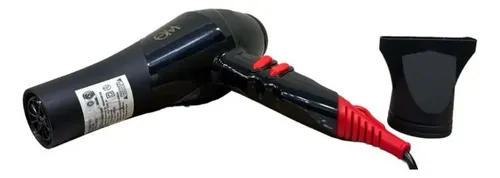 Secador De Pelo Profesional 2000w Frio Calor Color Negro