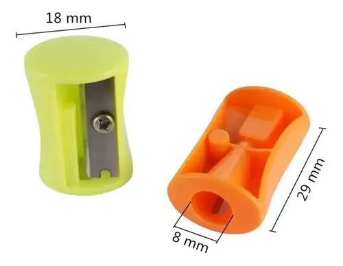 Sacapuntas Escolar Bote Con 10 Pz Multicolor