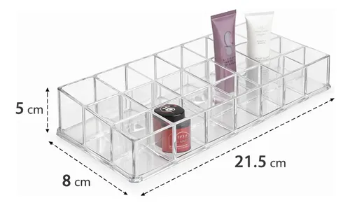 Organizador De Maquillaje Acrílico 24 Compartimientos