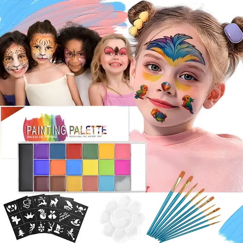 [ Kit De Maquillaje Pintura Pintacaritas Body Paint . *