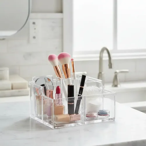 Organizador Multiuso Acrílico Porta Cosmético Decorativo