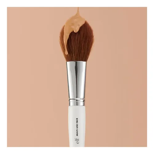 Brocha Facial Multiusos e.l.f. para Base y Rubor, Vegana y Versátil