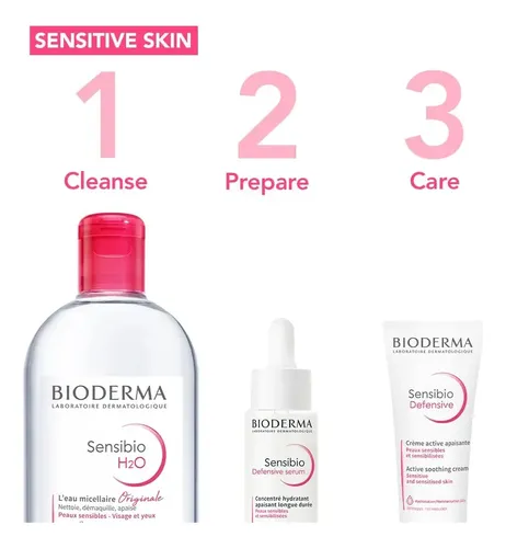 M* Agua Micelar Bioderma Sensibio H2o, Paquete De 2 *xl