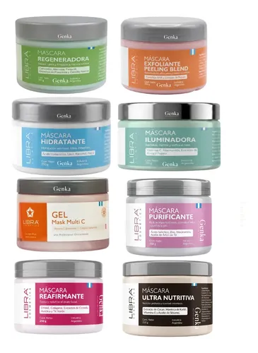 Kit Mascara Libra X8 Nutritiva Reafirmante Hidratante 250g