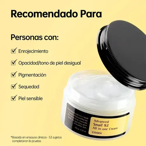 Advanced Snail 92 Crema Facial Todo En Uno 100g ·