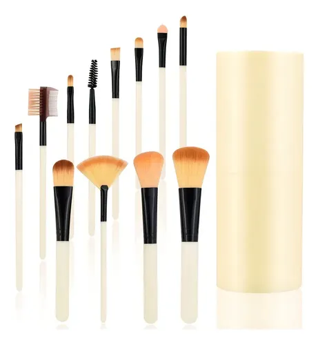 Ahzs Set 12 Brochas Maquillaje Profesional Cepillos Colorc
