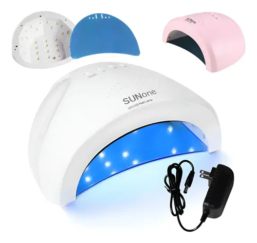 Cabina Lámpara UV-LED Luvina Profesional Rosa 48W Uñas Gel y Semipermanente