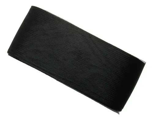 25 Yards Cinta De Malla Elástica De Crinolina Negro