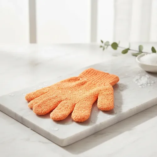 2 Guantes Exfoliante Manopla Piel Para Spa Corporal/facial