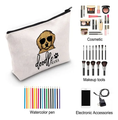 Bolsa De Maquillaje Zjxhpo Golden Doodle Para Mamá, Regalo P