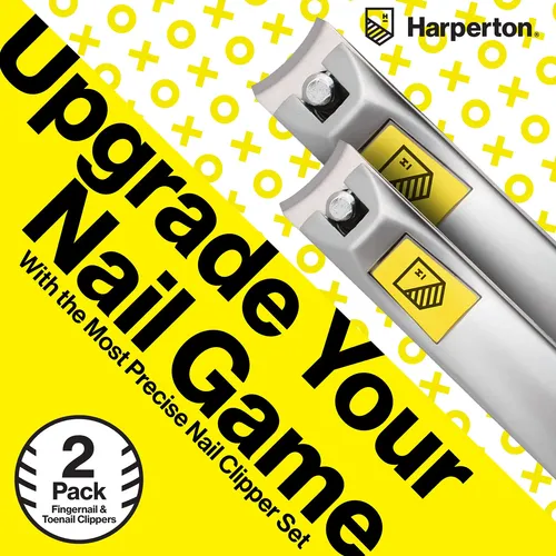 Juego De Cortaúñas Harperton De Acero Inoxidable, Paquete De