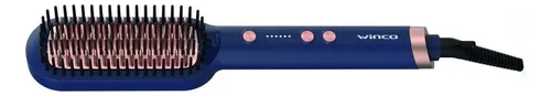 Plancha Cepillo Pequeña Para Cabello Ion Plus W4180 Winco Azul