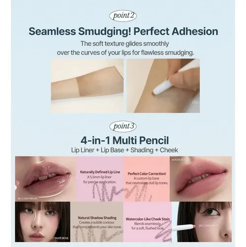 Delineador De Labios Heart Percent Dote On Mood #13 Bare