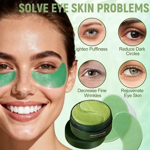 Parches De Ojos Aguacate Eakroo 60 Ud Hidratantes Para