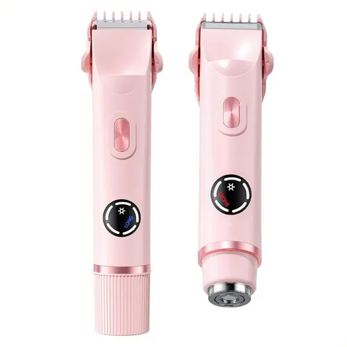 Depiladora Eléctrica Mujer 2 En 1 Rosa Type C 2527