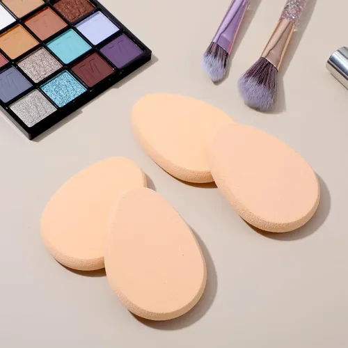 4 Esponjas De Maquillaje Planas Para Base, Esponja De Base,