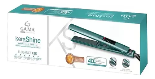 Planchita de pelo GA.MA Italy Elegance Led KeraShine 4D verde