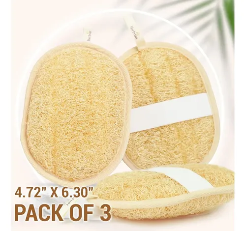 Esponjas Exfoliantes Lufa Natural Vietnamita Pack 3