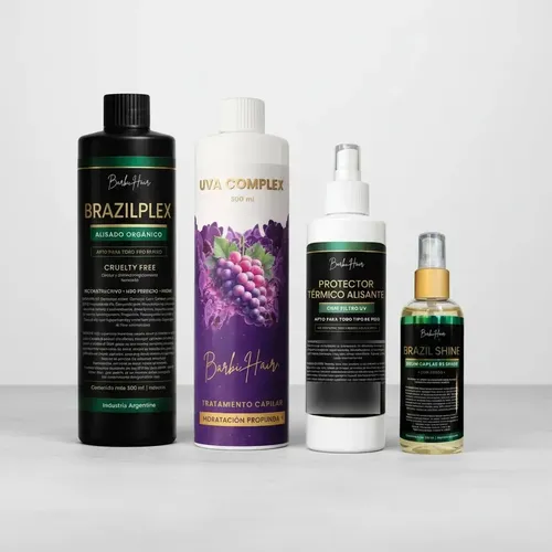 Kit Brazilplex 500ml/uvacomplex 500ml/prote 250ml/serumshine
