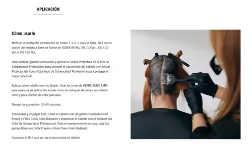 Tintura Igora Zero Amm Ammonia-free Libre De Amoniaco 60ml