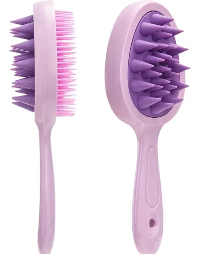 .a A Peine Masajeador De Cabello 2 En 1 Z Purple