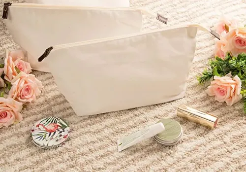 Bolsas De Maquillaje De Lona Juvale, Paquete De 6 Unidades,