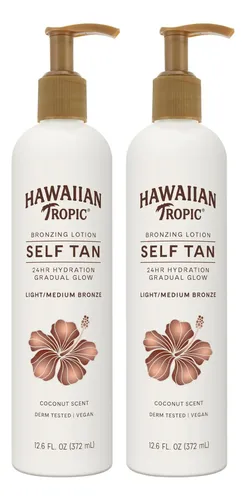 Loción Autobronceadora Gradual Hawaiian Tropic 2x372ml