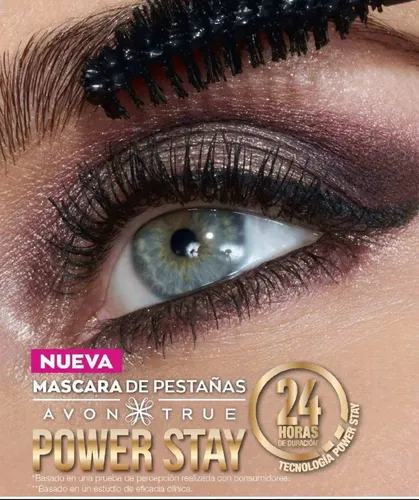 Avon Power Stay Mascara De Pestañas Waterproof Larga Duracio