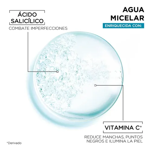 Agua Micelar Garnier Ácido Salicílico 400ml