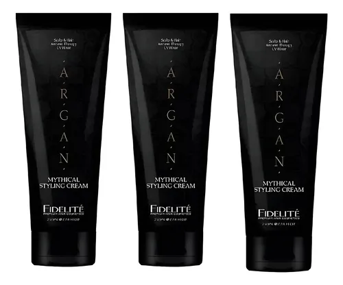 Kit X 3 Fidelite Caviar Crema De Peinar Argan X 250ml