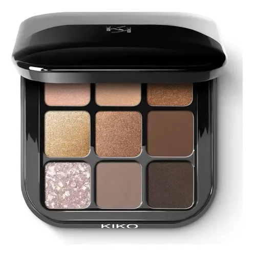 Kiko Milano Eyeshadow Palette Glamour Multi Finish Color 01 Tonos Tierra