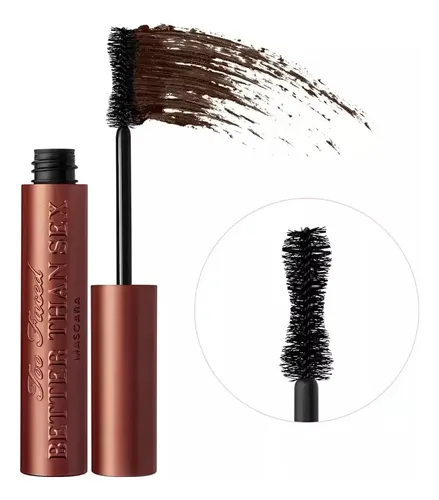 Máscara de Pestañas Too Faced Better Than Sex para Alargar y Dar Volumen, Tono Chocolate