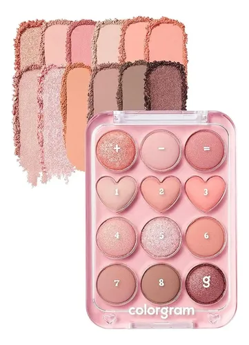 Paleta De Sombras Colorgram Pin Point 01 Durazno Y Coral