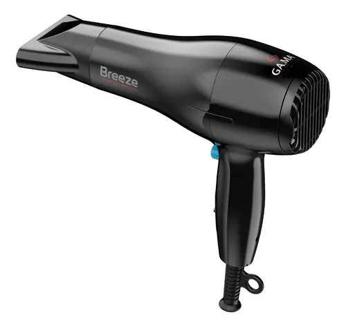 Secador Breeze Tourmaline Ion Gama Italy, color negro