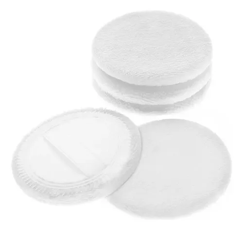 5x Maquillaje Polvo Aplicador Polvo Esponja Cojín De Blanco