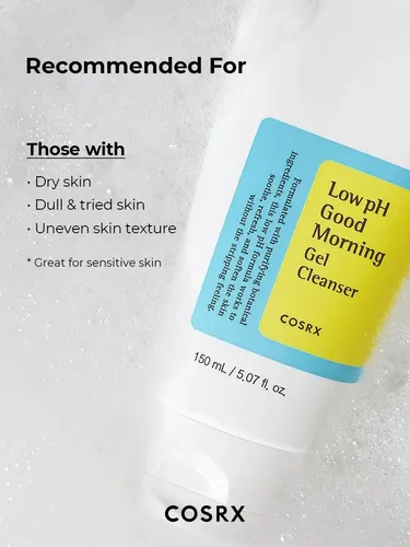 Cosrx Low Ph Good Morning Gel Limpiador X150ml Sensible Día