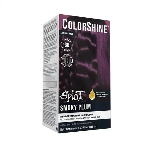 Tinte Semipermanente Para Cabello Splat Colorshine, Ciruela  Sin Tono