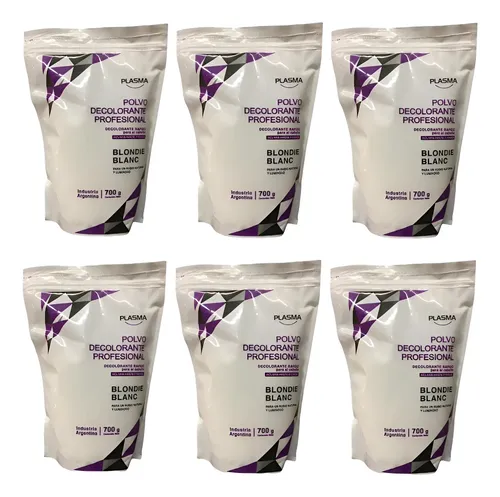 6u Polvo Decolorante Blondie Blanc Plasma Profesional 700gr