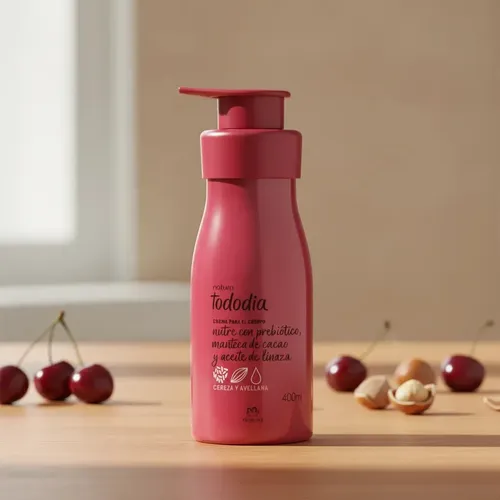 Natura Tododia Crema Hidratante Corporal Cereza Y Avellana x 400 ml