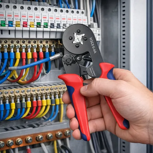 Pinza Crimpadora Con Kit De 1200 Terminales Tubulares
