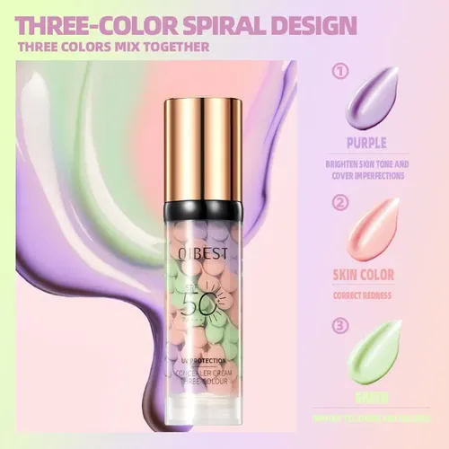 Base Maquillaje Protector 3 Colores Unifica Tono Piel