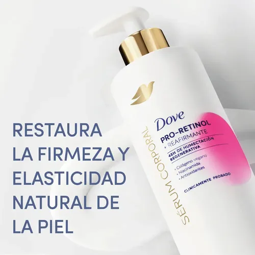 Dove Sérum Corporal Pro-Retinol Reafirmante, Recupera Elasticidad e Hidratación, 400 ml
