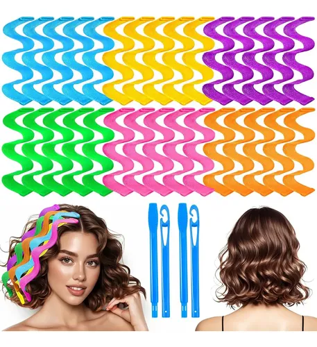 Rulos Sin Calor Yevyo 30 Piezas 25cm Kit Ondas Cabello
