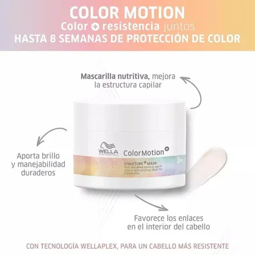 Combo Wella Color Motion Shampoo + Acondicionador + Mascara