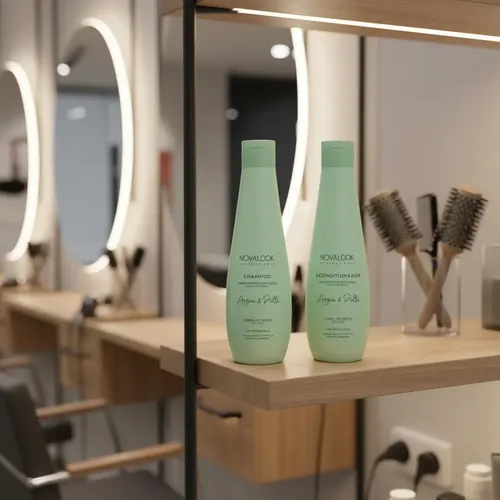 Shampoo + Acondicionador Argan & Palta X325ml. Novalook.