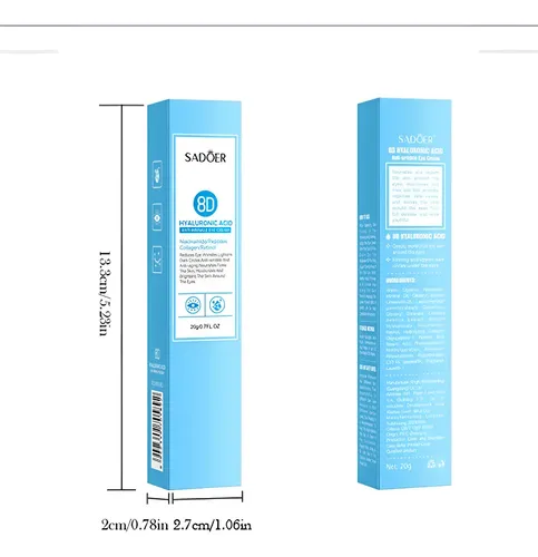 Contorno De Ojos Ácido Hialurónico 8d Sadoer 20g